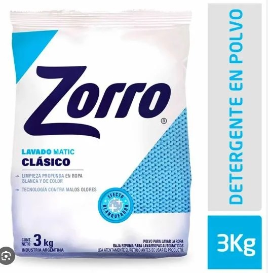 ZORRO J.POLVO MATIC PLUS X 3 KG. (6)